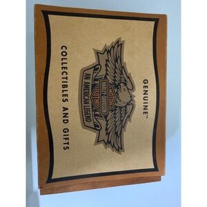 Harley-Davidson Leather Care Kit Wooden Valet Box Cleaner Polish Brush 5-Piece